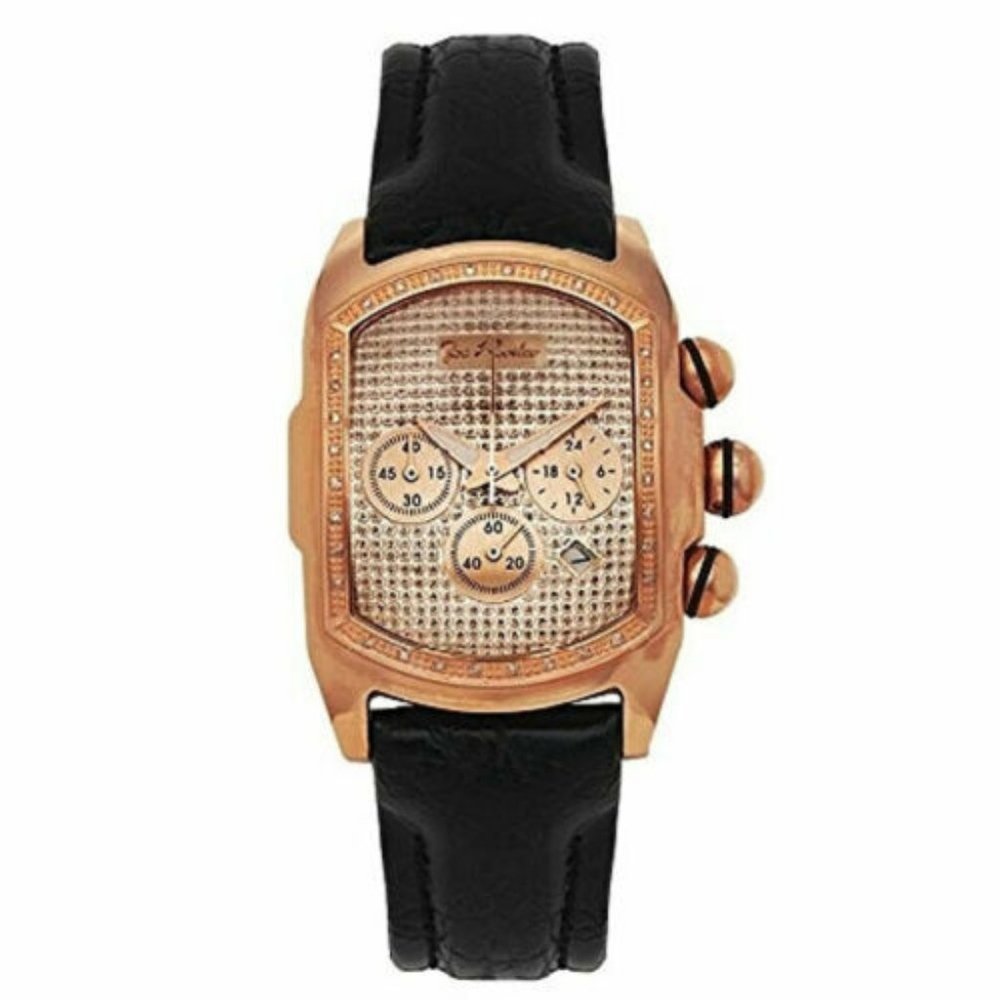 Joe Rodeo King 0.36 ct Diamonds Men's Rose Gold Tone Watch JKI19 Box/warranty